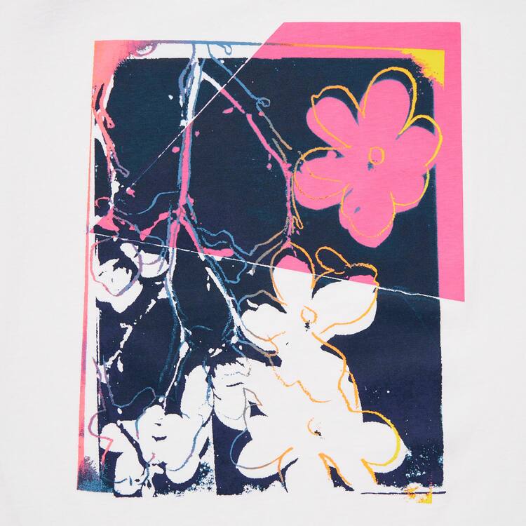Uniqlo Andy Warhol Flowers Podkategória Ut Grafika Tricko Damske Biele | KNSYUI-354