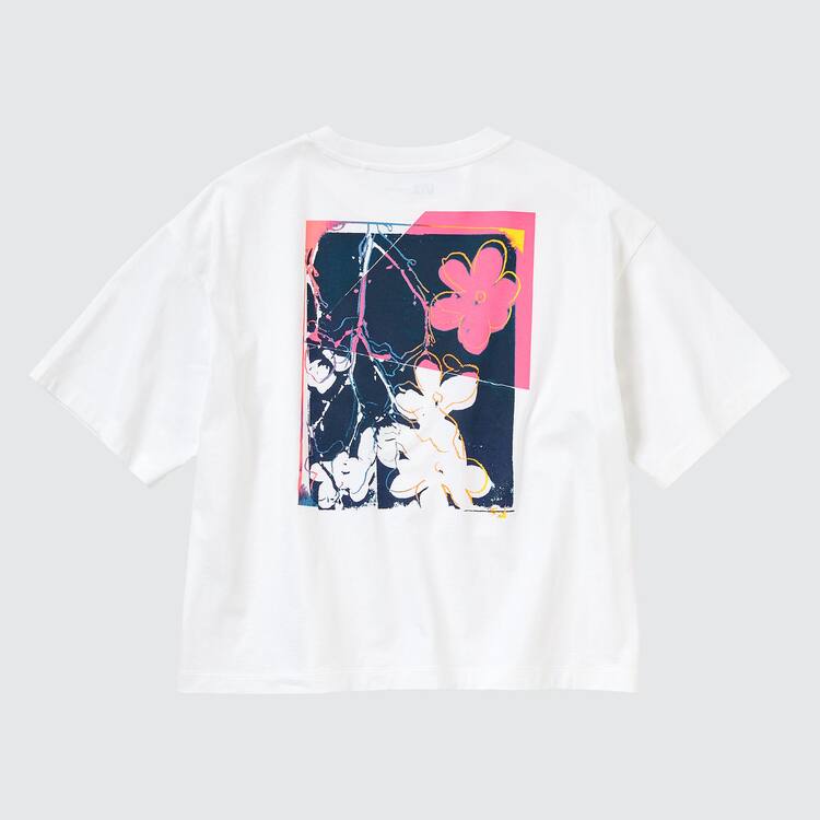 Uniqlo Andy Warhol Flowers Podkategória Ut Grafika Tricko Damske Biele | KNSYUI-354