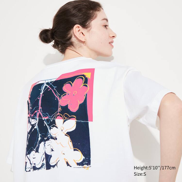 Uniqlo Andy Warhol Flowers Podkategória Ut Grafika Tricko Damske Biele | KNSYUI-354