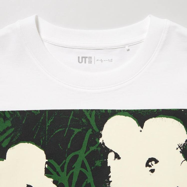 Uniqlo Andy Warhol Flowers Podkategória Ut Grafika Tricko Damske Biele | SIGJNR-734