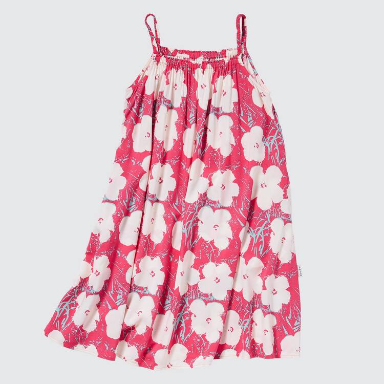 Uniqlo Andy Warhol Flowers Podkategória Ut Camisole Saty Detske Ruzove | UHEQXZ-653