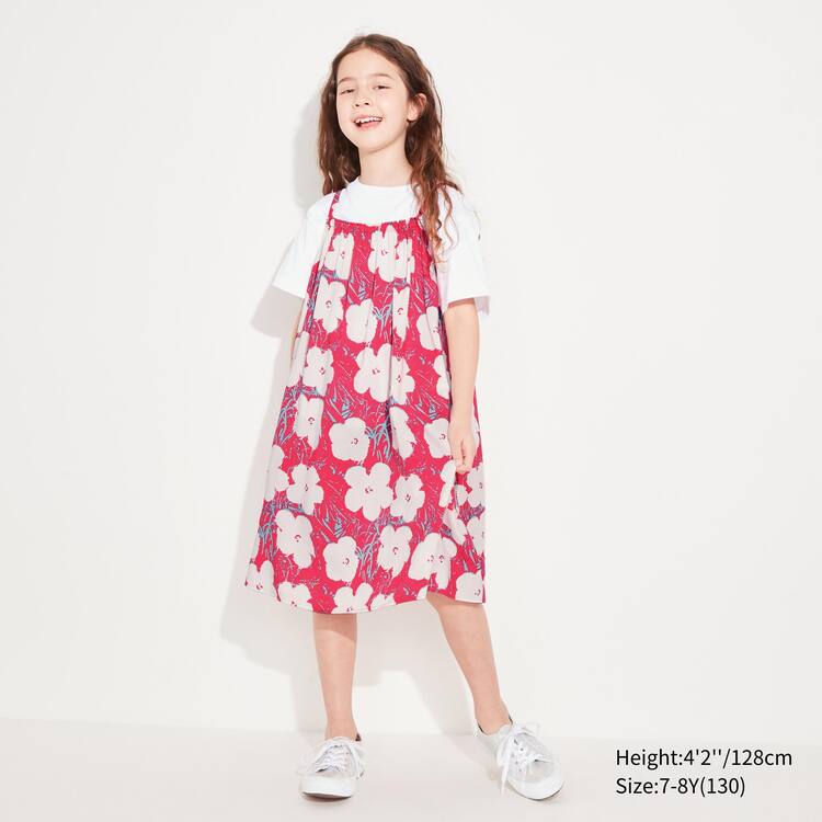 Uniqlo Andy Warhol Flowers Podkategória Ut Camisole Saty Detske Ruzove | UHEQXZ-653