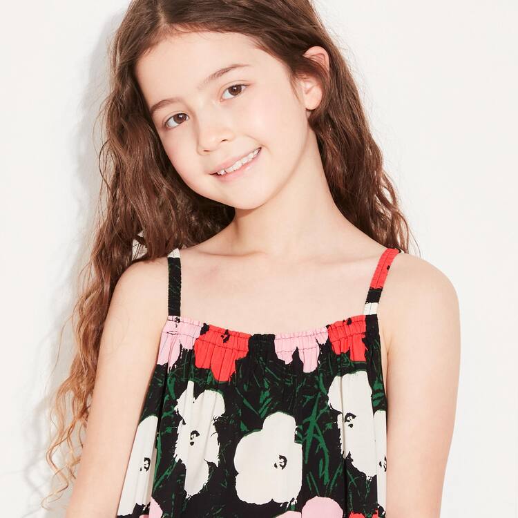 Uniqlo Andy Warhol Flowers Podkategória Ut Camisole Saty Detske Ruzove | WJIEAS-712