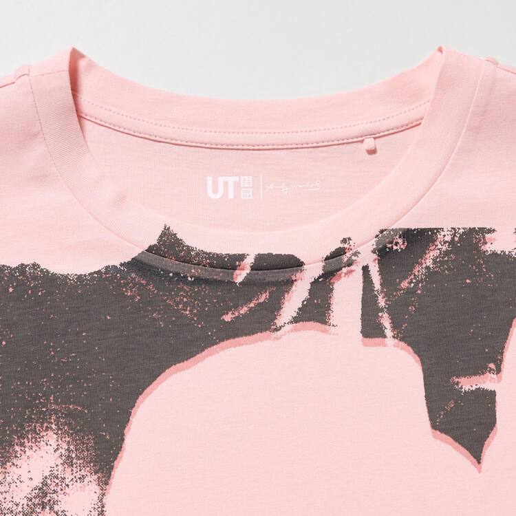 Uniqlo Andy Warhol Flowers Podkategória Ut Grafika Tricko Damske Ruzove | ZQSLKB-613