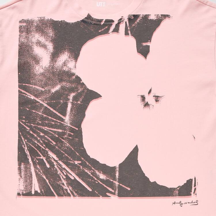 Uniqlo Andy Warhol Flowers Podkategória Ut Grafika Tricko Damske Ruzove | ZQSLKB-613