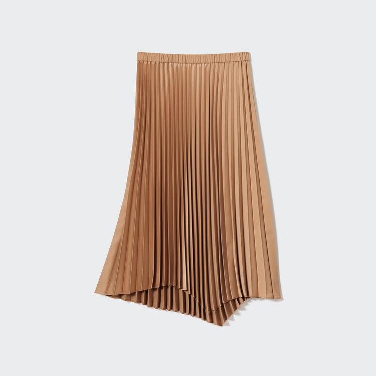 Uniqlo Asymmetry Plisované Sukne Damske Oranžové | SMCEFI-057