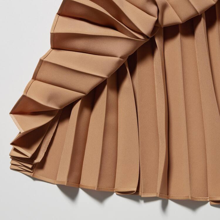 Uniqlo Asymmetry Plisované Sukne Damske Oranžové | SMCEFI-057
