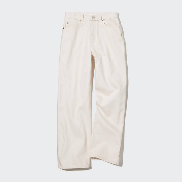 Uniqlo Baggy Džínsy Damske Biele | FBZIYW-581