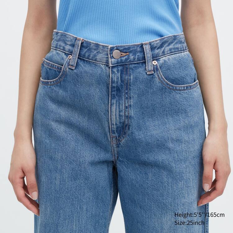 Uniqlo Baggy Džínsy Damske Modre | PYCBWA-672