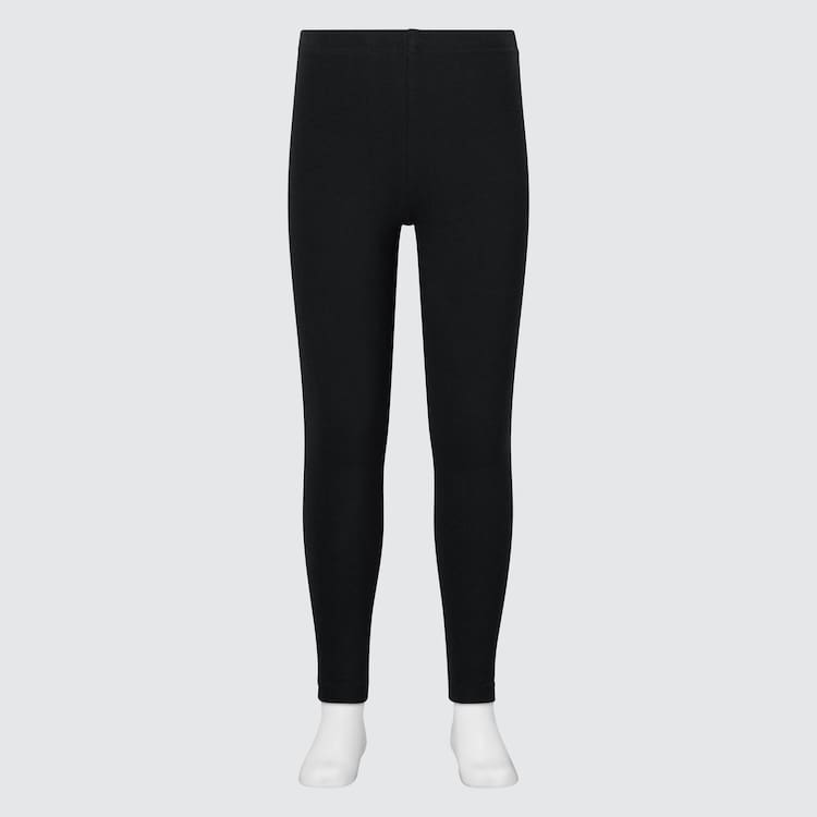 Uniqlo Bavlnene (2021 Season) Leginy Detske Čierne | BDFHVZ-704