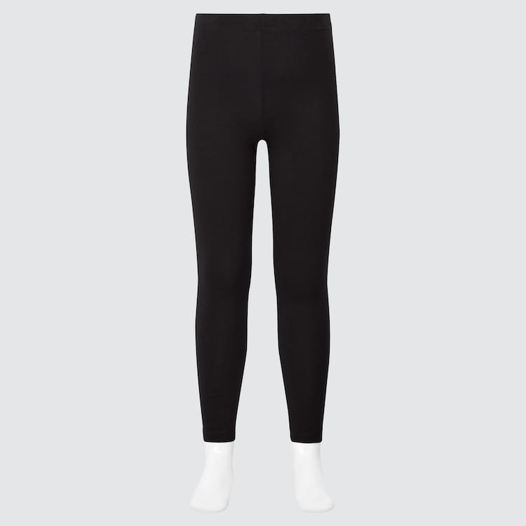 Uniqlo Bavlnene (2021 Season) Leginy Detske Čierne | KCBLVX-706