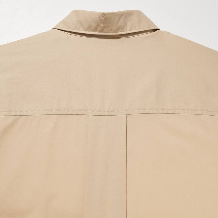 Uniqlo Bavlnene A-line Long Sleeved Saty Damske Béžové | XKDJHO-296