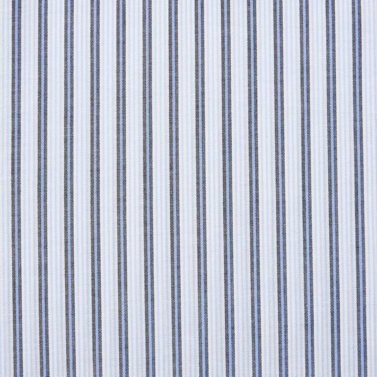 Uniqlo Bavlnene A-line Pruhované Long Sleeved Saty Damske Biele | JQWLSH-654