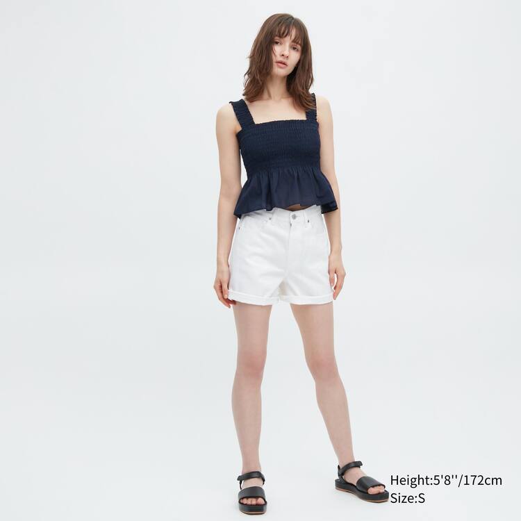 Uniqlo Bavlnene Bez Rukavov Blúzky Damske Námornícka Modrá | WQRVNY-748