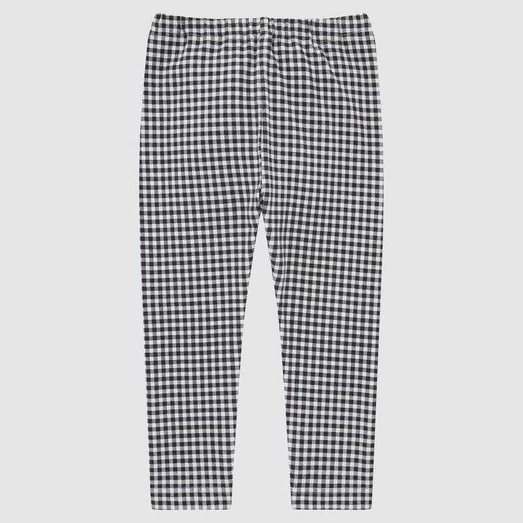 Uniqlo Bavlnene Checked (2021 Season) Leginy Pre Babatka Čierne | BRVITO-297