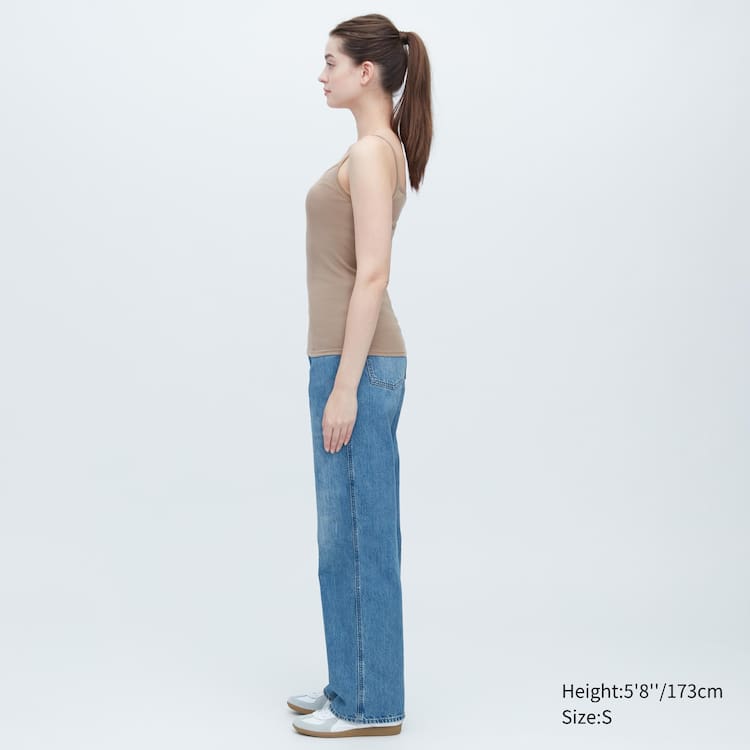 Uniqlo Bavlnene Cipkovane Camisole Loungewear Damske Hnedožltý | TFOUDR-756