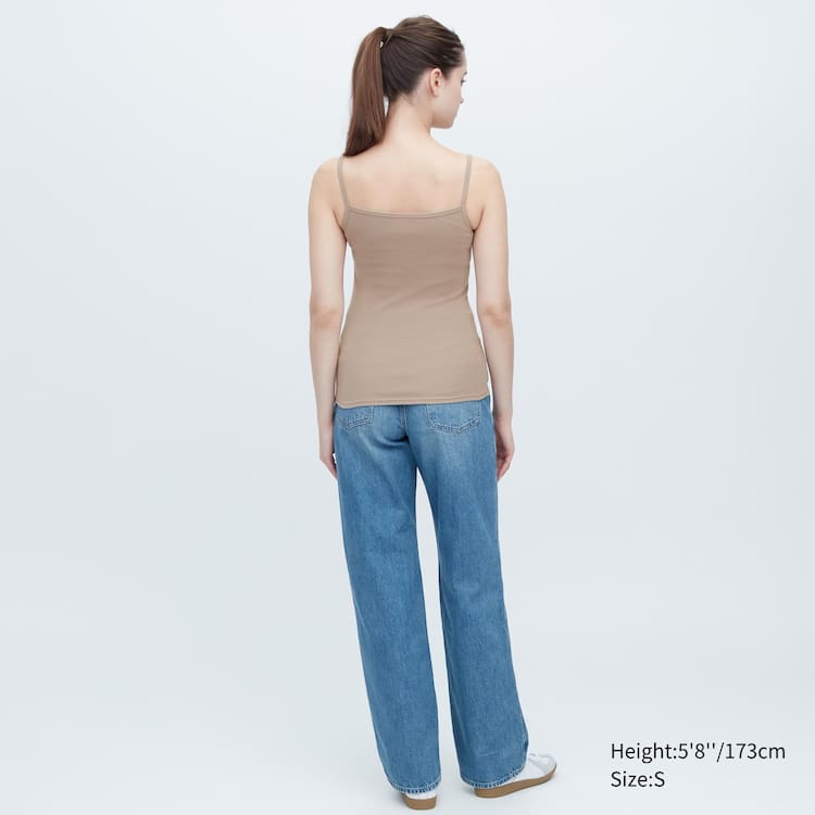 Uniqlo Bavlnene Cipkovane Camisole Loungewear Damske Hnedožltý | TFOUDR-756