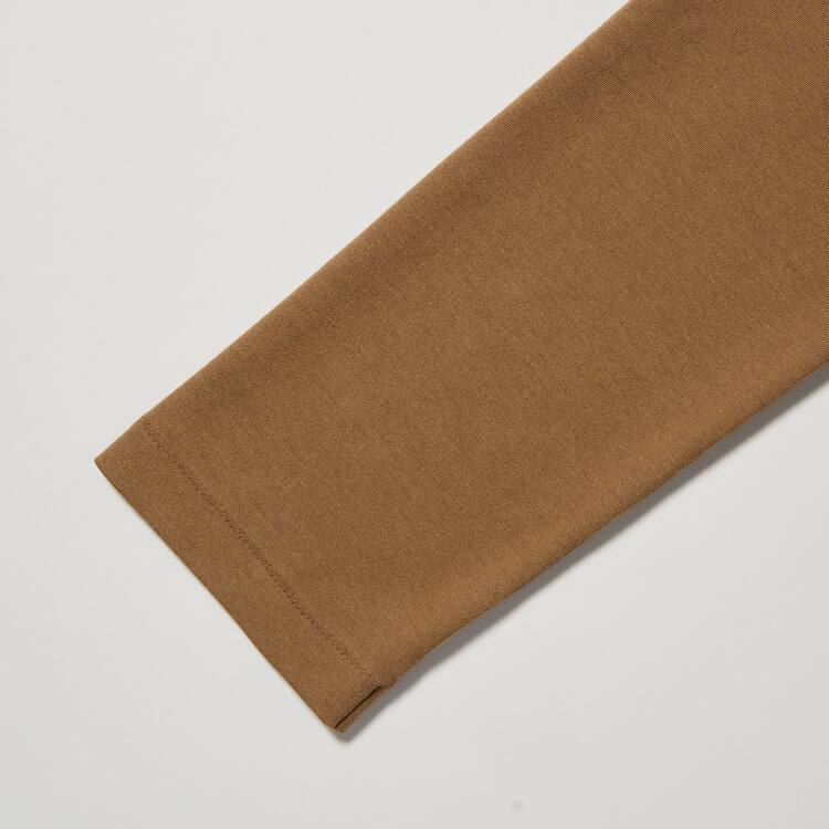 Uniqlo Bavlnene Crew Neck Long Sleeve Tricko Damske Hnede | SUGDRO-368