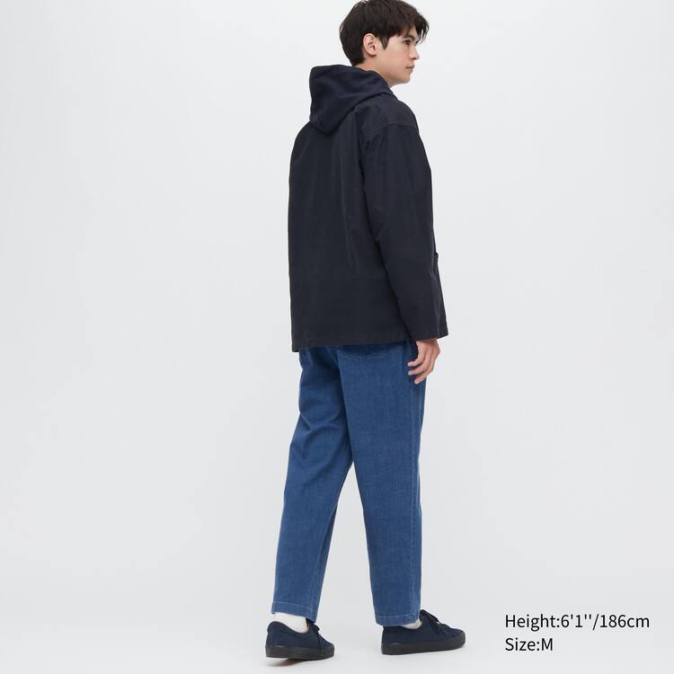 Uniqlo Bavlnene Denim Relaxed Fit Ankle Length Nohavice Panske Modre | FPXUHJ-740