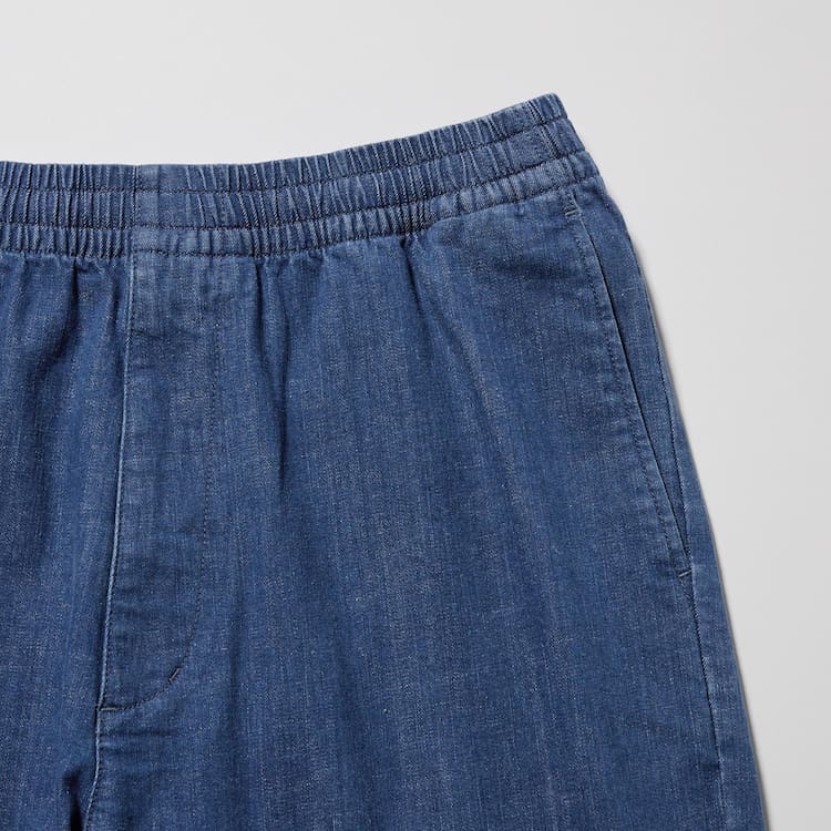 Uniqlo Bavlnene Denim Relaxed Fit Ankle Length Loungewear Panske Modre | ISBWJG-965