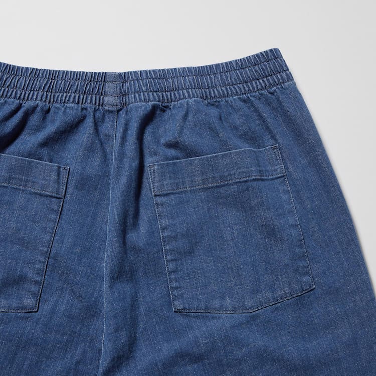 Uniqlo Bavlnene Denim Relaxed Fit Ankle Length Loungewear Panske Modre | ISBWJG-965