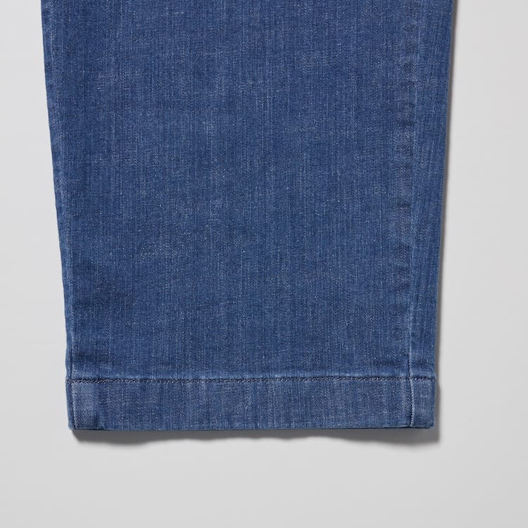 Uniqlo Bavlnene Denim Relaxed Fit Ankle Length Loungewear Panske Modre | ISBWJG-965