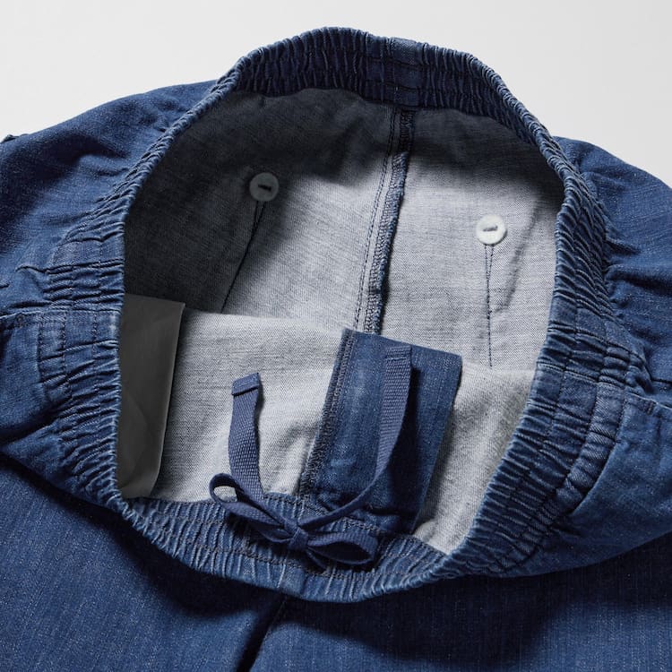 Uniqlo Bavlnene Denim Relaxed Fit Ankle Length Loungewear Panske Modre | ISBWJG-965