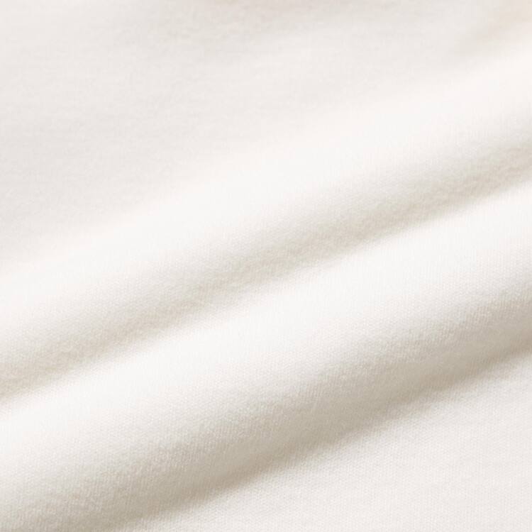 Uniqlo Bavlnene Gathered Crew Neck Long Sleeved Tricko Pre Babatka Biele | MVRZBC-368