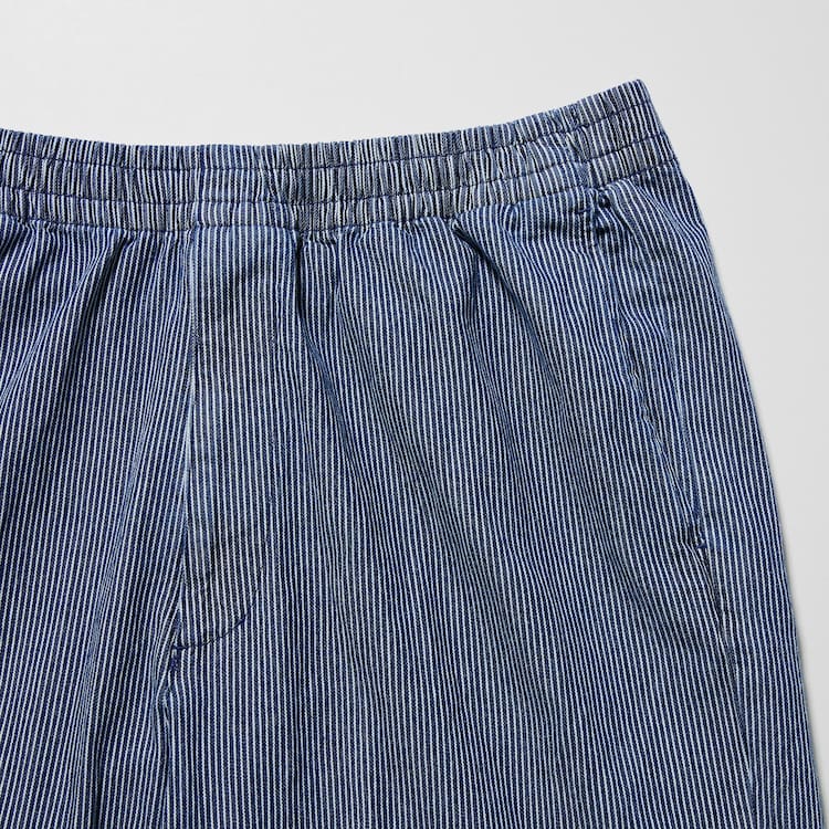 Uniqlo Bavlnene Hickory Relaxed Fit Ankle Length Nohavice Panske Modre | IHAZLX-769