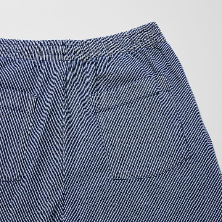Uniqlo Bavlnene Hickory Relaxed Fit Ankle Length Nohavice Panske Modre | IHAZLX-769