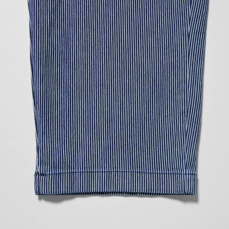 Uniqlo Bavlnene Hickory Relaxed Fit Ankle Length Nohavice Panske Modre | IHAZLX-769