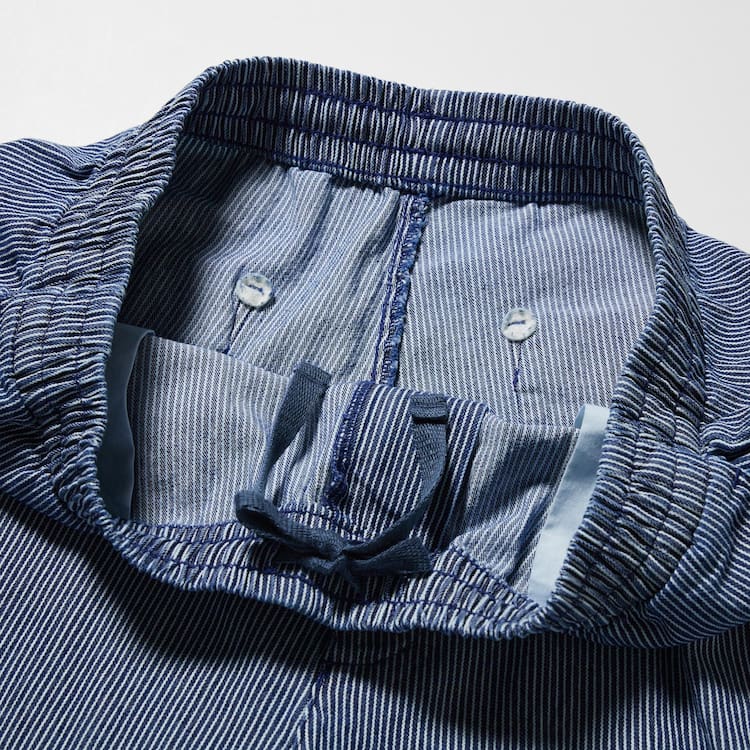 Uniqlo Bavlnene Hickory Relaxed Fit Ankle Length Nohavice Panske Modre | IHAZLX-769