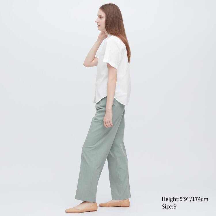 Uniqlo Bavlnene Kratke Sleeved Kosele Damske Biele | MRBYAW-652