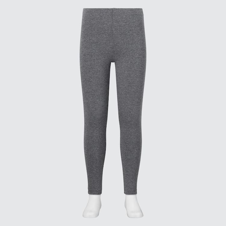 Uniqlo Bavlnene Leginy Detske Tmavo Siva | OLPTRF-508
