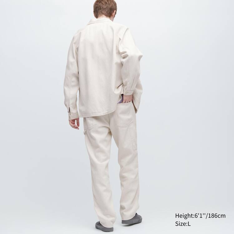 Uniqlo Bavlnene Linen Blend Pracovná Obleky Panske Biele | ULGOQE-962