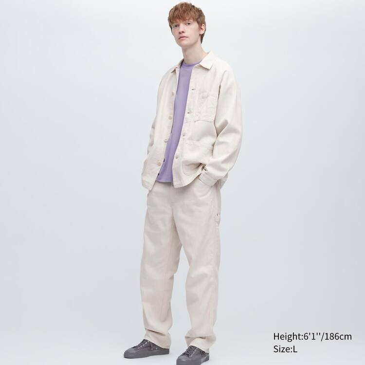 Uniqlo Bavlnene Linen Blend Pracovná Obleky Panske Biele | ULGOQE-962