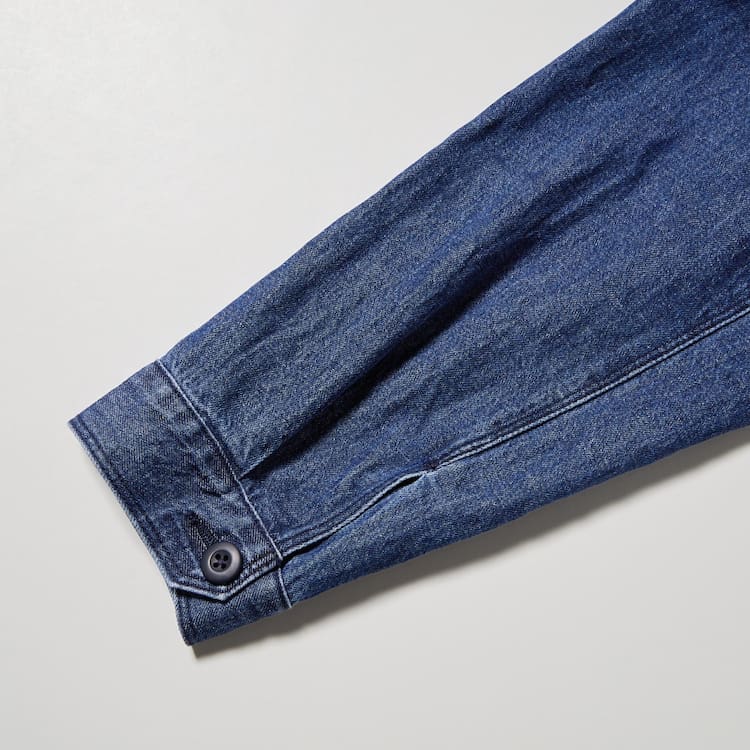 Uniqlo Bavlnene Linen Blend Utility Overshirt Panske Modre | CZBGIE-016