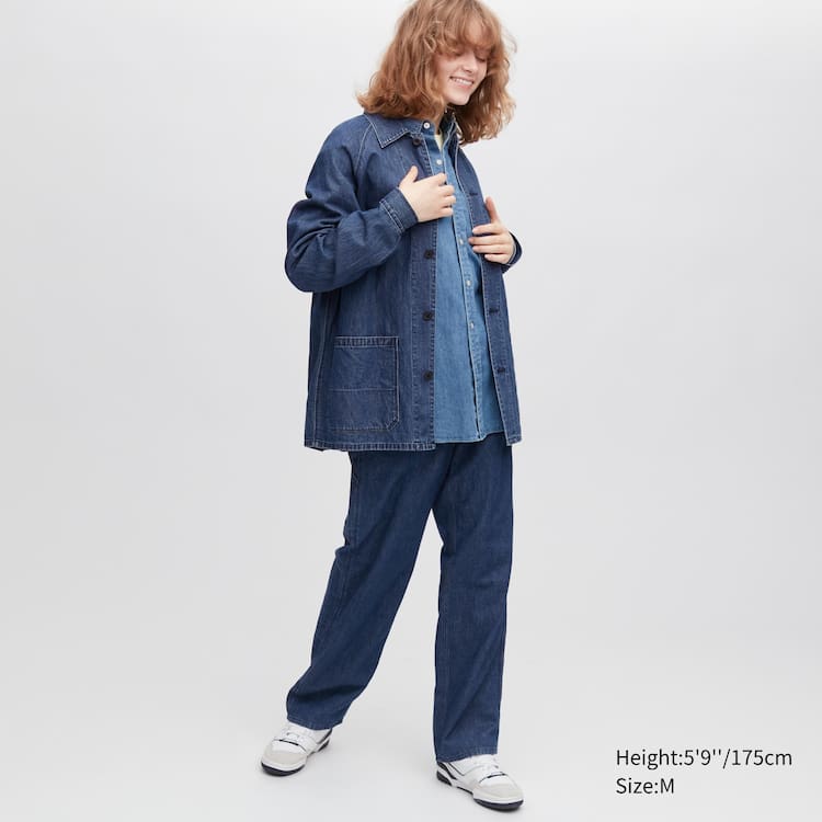 Uniqlo Bavlnene Linen Blend Utility Overshirt Panske Modre | CZBGIE-016