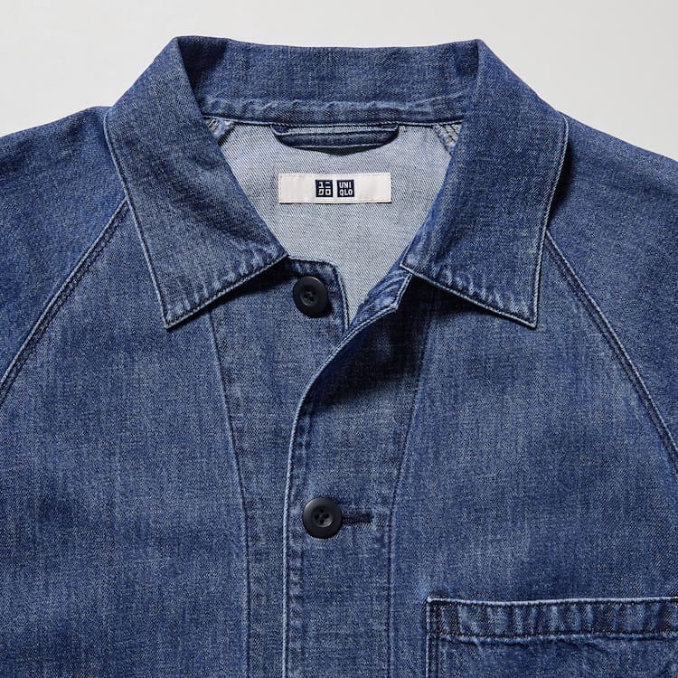 Uniqlo Bavlnene Linen Blend Utility Overshirt Panske Modre | CZBGIE-016