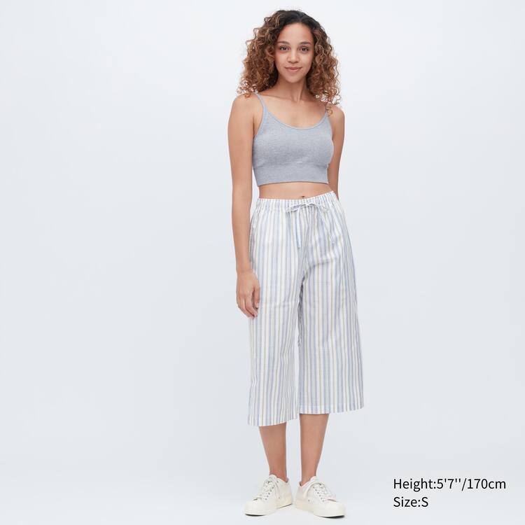 Uniqlo Bavlnene Relaco 3/4 Loungewear Damske Biele | YWMQZX-482