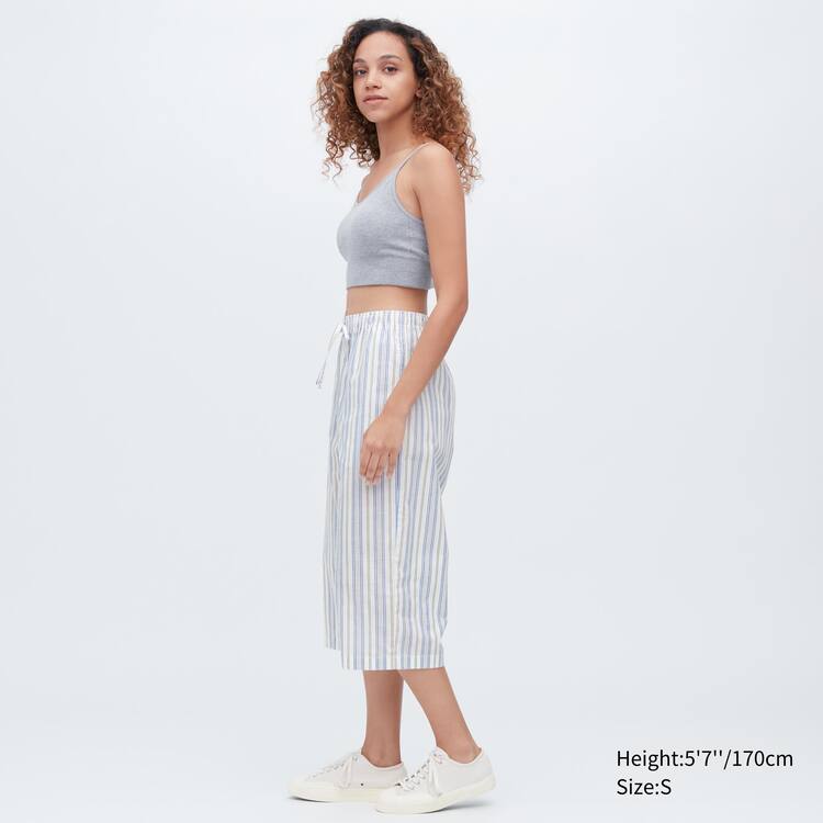 Uniqlo Bavlnene Relaco 3/4 Loungewear Damske Biele | YWMQZX-482