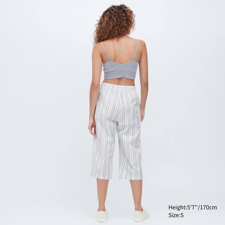 Uniqlo Bavlnene Relaco 3/4 Loungewear Damske Biele | YWMQZX-482