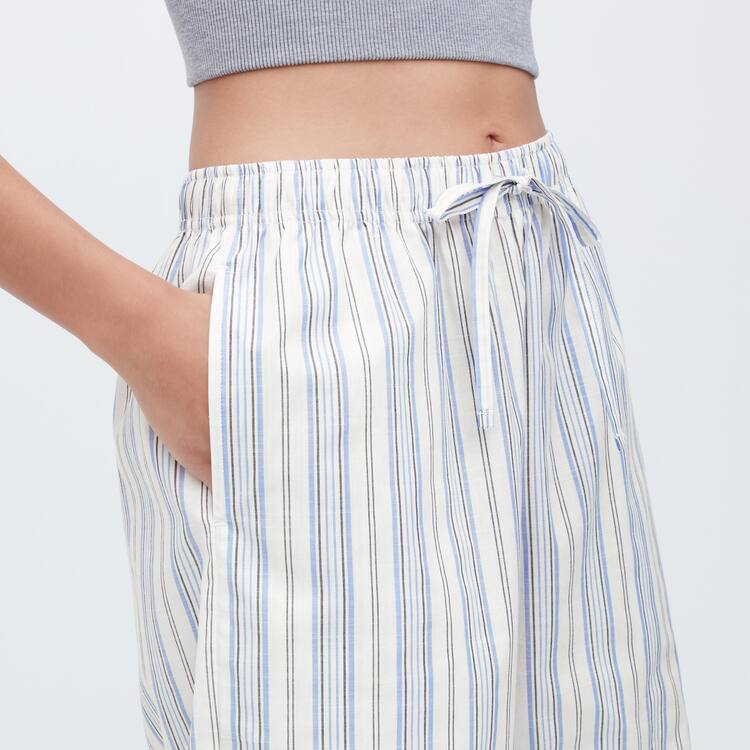 Uniqlo Bavlnene Relaco 3/4 Loungewear Damske Biele | YWMQZX-482