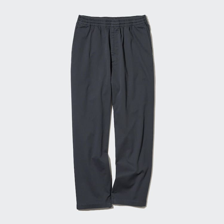 Uniqlo Bavlnene Relaxed Fit Ankle Length Loungewear Panske Tmavo Siva | LICSAM-106