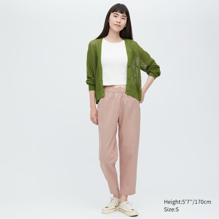 Uniqlo Bavlnene Relaxed Fit Ankle Length Loungewear Damske Ruzove | MUJQKV-658