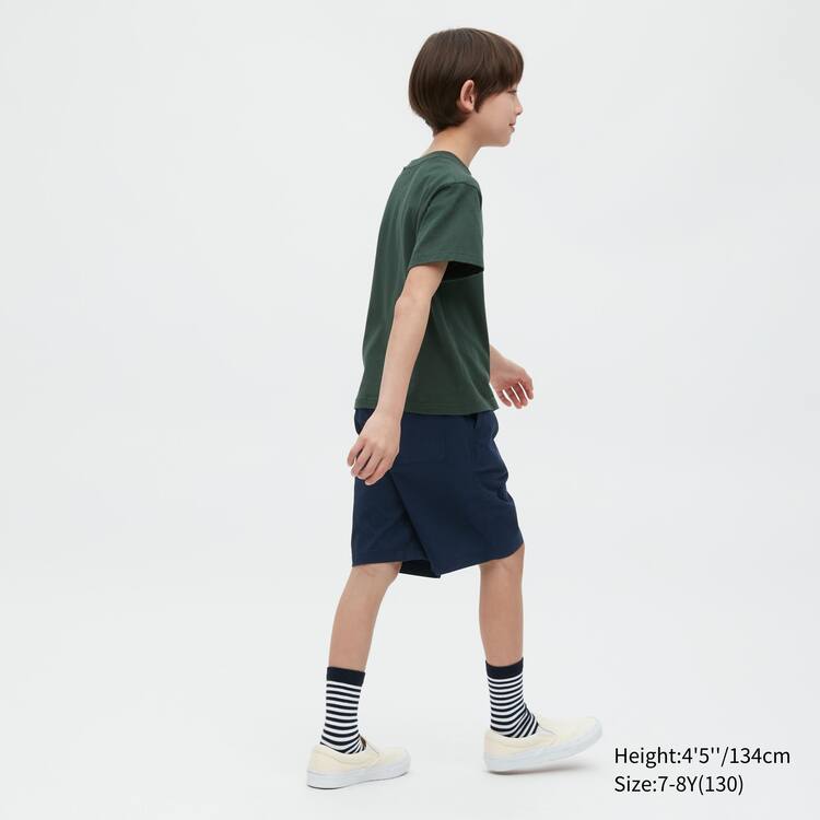 Uniqlo Bavlnene Twill Easy Sortky Detske Námornícka Modrá | MSTHKN-684