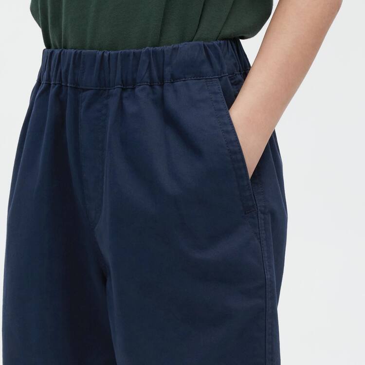 Uniqlo Bavlnene Twill Easy Sortky Detske Námornícka Modrá | MSTHKN-684