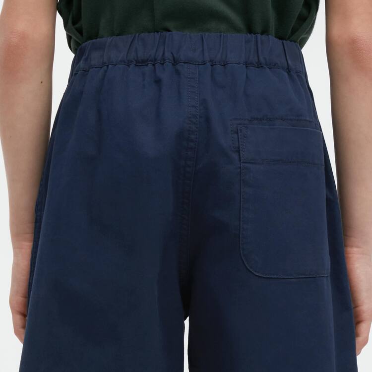 Uniqlo Bavlnene Twill Easy Sortky Detske Námornícka Modrá | MSTHKN-684
