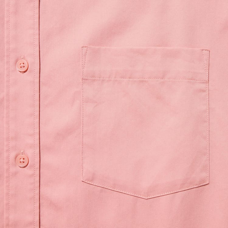 Uniqlo Bavlnene Twill Oversized Long Sleeved Kosele Damske Ruzove | LAEZIW-178