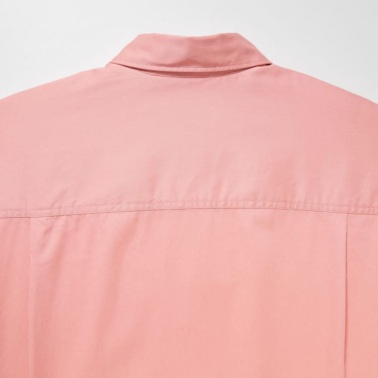 Uniqlo Bavlnene Twill Oversized Long Sleeved Kosele Damske Ruzove | LAEZIW-178
